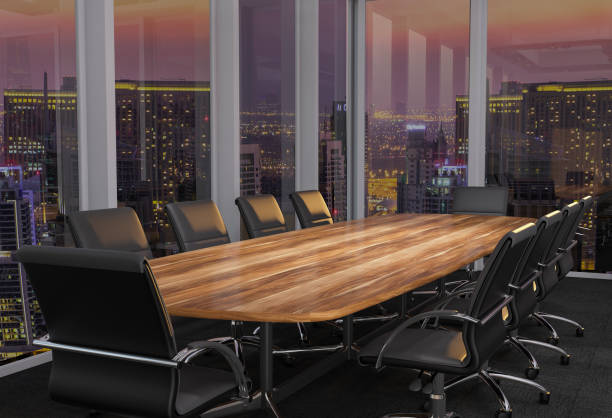 istock Meeting Room At Sunset 1147997615