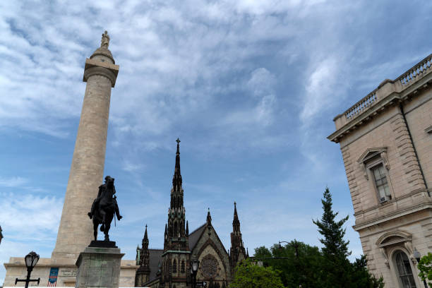 istock washington monument in baltimore maryland 1147999259