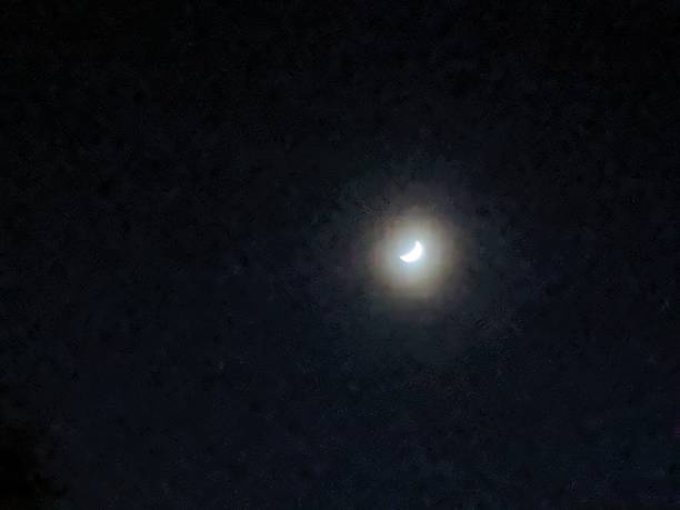 istock Waxing Crescent Moon Clear and Close 1148002192
