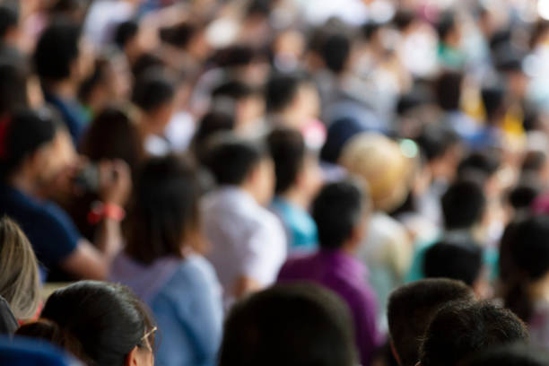 istock Blurred crowd of people at the stadium 1148004071