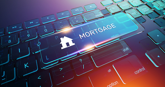 MORTGAGE Button on Computer Keyboard