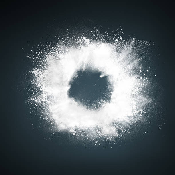 istock Abstract design of white powder explosion 1148006057