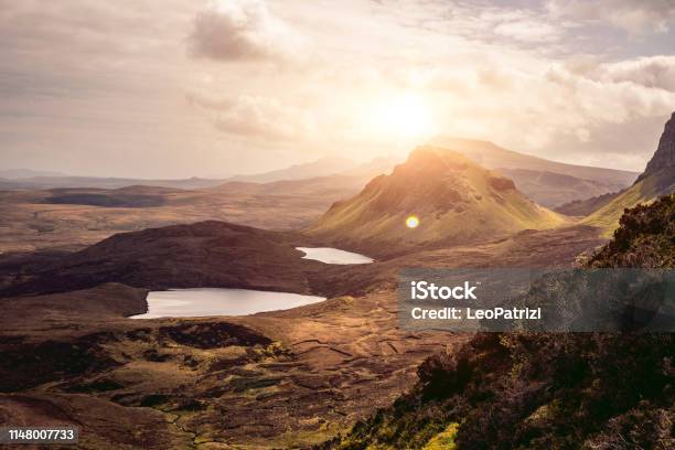 Quiraing Isle Of Skye Scotland Stock Photo - Download Image Now - Quiraing Needle, Scotland, Scottish Highlands