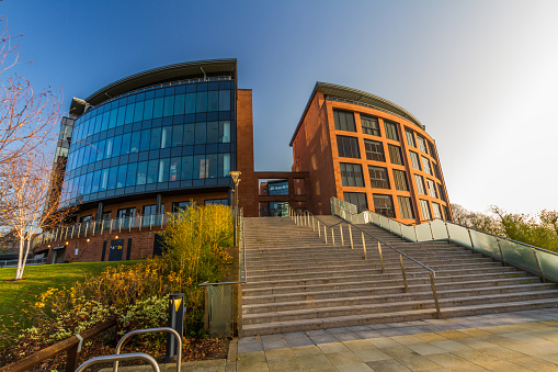 Chester, England – Cheshire West and Chester Council Offices, St Nichols Street, Landscape, on November 16 2018 in UK.