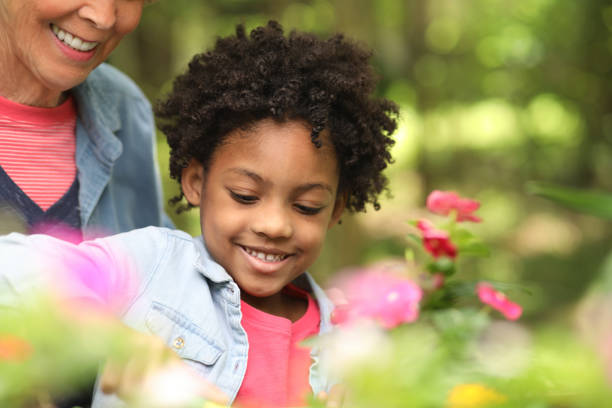 istock Grandmother and child gardening outdoors in spring. 1148010656