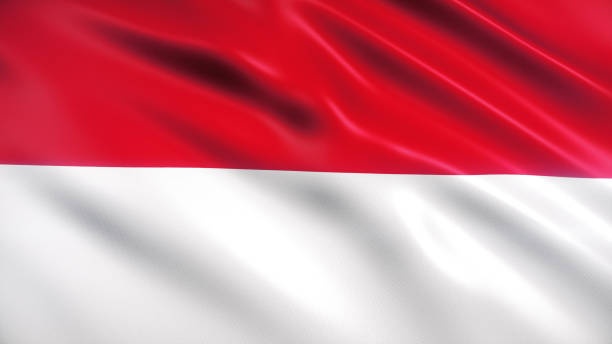 インドネシアの旗 - インドネシア国旗 ストックフォトと画像