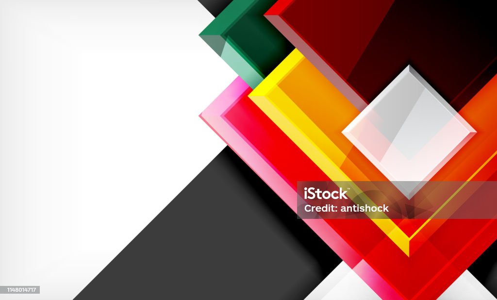 Rectangle Colorful Block Colorful Square And Rectangle Blocks Background Stock Illustration ...