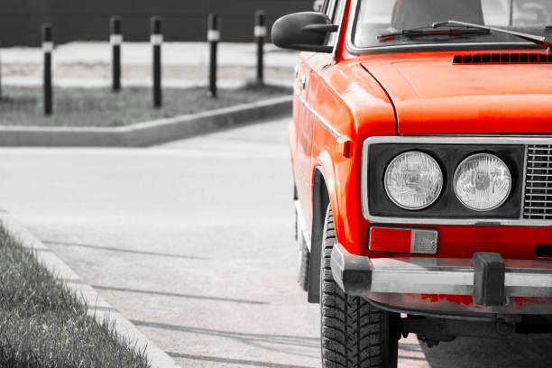 istock old russian red retro car 1148016135