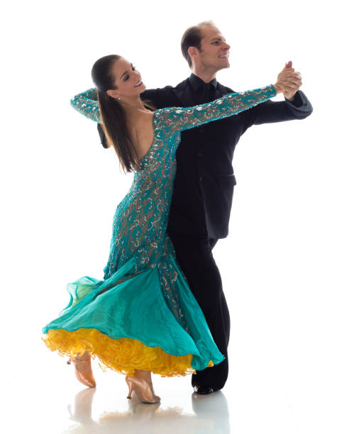 istock Happy ballroom dancers 1148016532