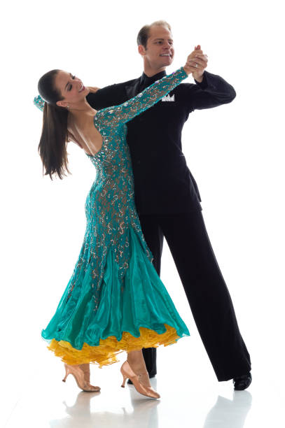 istock Two beautiful ballroom dancers 1148016534