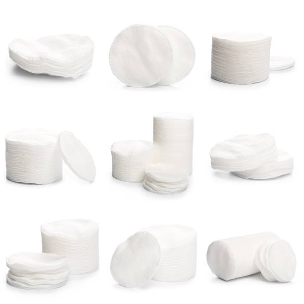 istock Cotton swabs isolated on a white background. Cotton disks 1148016815