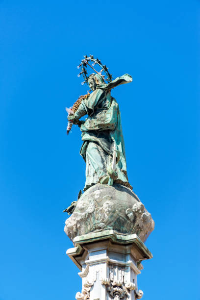 istock Virgin Mary Statue in Naples, Italy 1148023553
