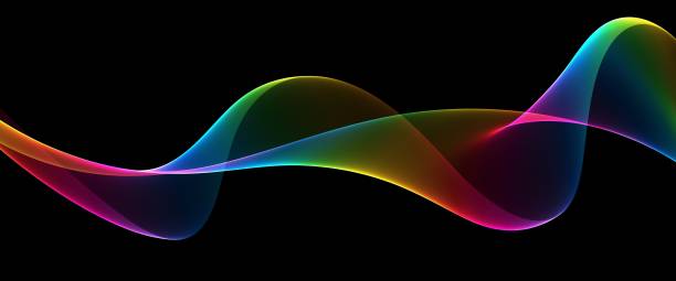 istock Wave abstract images, color design Abstract colored wave 1148024577