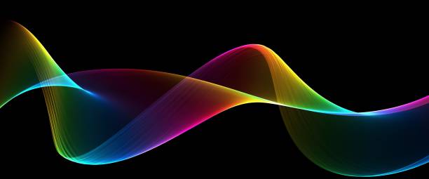 istock Wave abstract images, color design Abstract colored wave 1148024623