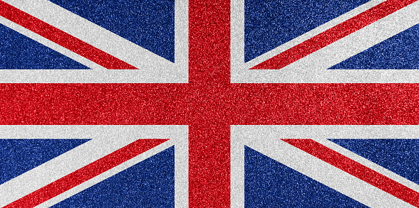 British flag in London, England.