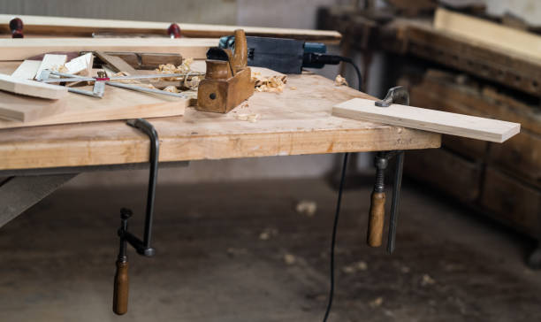 istock Collection Of Woodworking Tools 1148035763