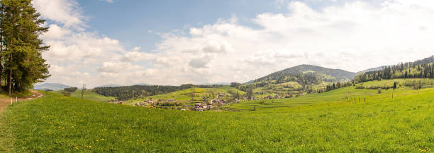 istock Panoramic view from Gorce in Rabka Zdroj (Poland) 1148039150