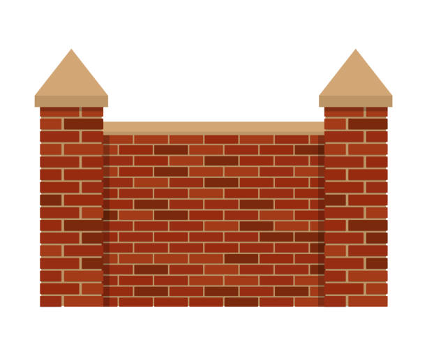 44,200+ Brick Fence Stock Photos, Pictures & Royalty-Free Images - iStock | Brick  fence isolated, Brick fence home