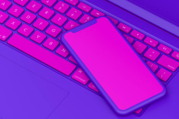 istock Smart Phone and Laptop, Minimal Technology Concept 1148044827