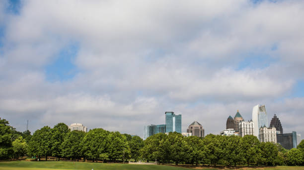 istock Atlanta skyline from the city park 1148045075