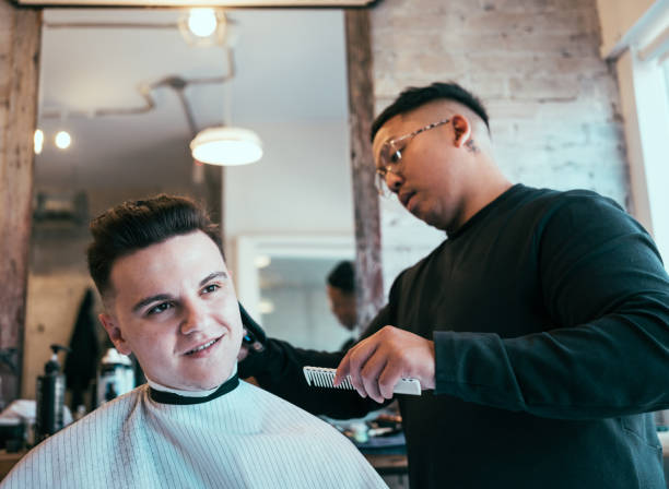 istock English style barber shop action 1148048173