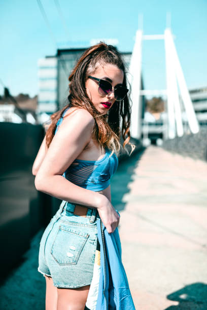 istock Urban Female Taking A Walk 1148049518