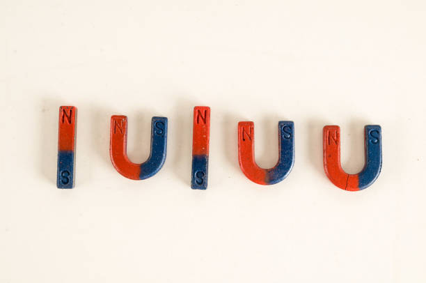 istock Close-up of red and blue magnet 1148050118