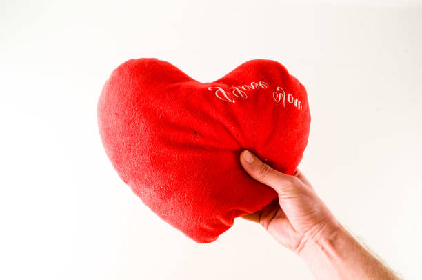 istock Close-up of red heart pillow 1148051921