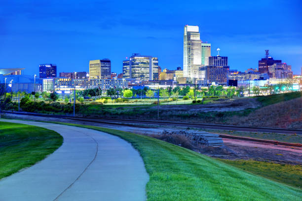 오마하, 네브래스카 - omaha nebraska nebraska skyline building exterior 뉴스 사진 이미지