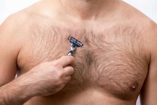 Man Shaving Chest Stock Photos, Pictures & Royalty-Free Images - iStock