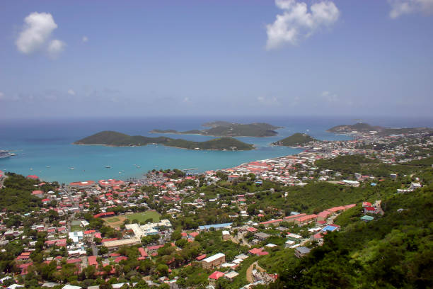 istock St Thomas Panoramic View from a Hillside overlooking the Caribbean Sea 1148053239