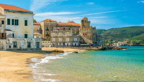 The beautiful village of Santa Maria di Castellabate, Cilento, Campania, southern Italy.