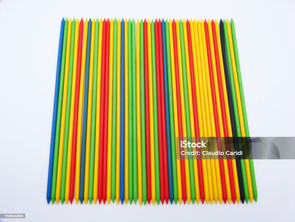 The Game Of Shangai Or Mikado Colored Plastic Sticks Stock Photo - Download  Image Now - iStock