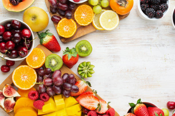 istock Raw fruits berries platter 1148070114