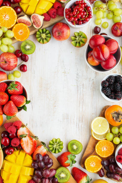 istock Raw fruits berries platter 1148070119