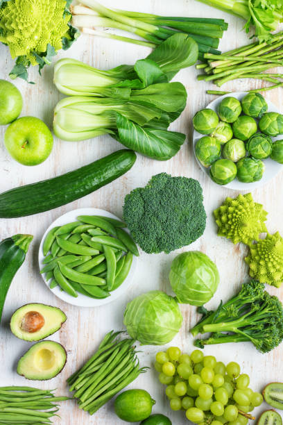 istock Healthy eating. Green vegetables 1148070159