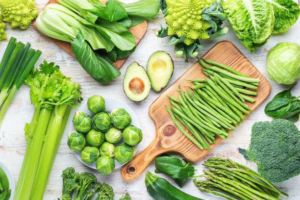 istock Healthy eating. Green vegetables 1148070162