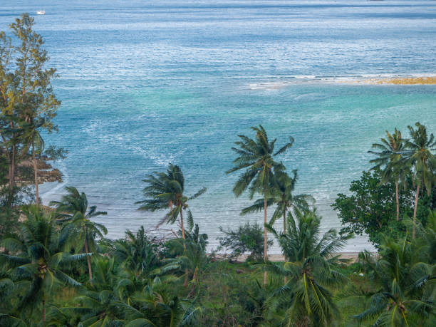 istock Sandy spit on Chaloklam beach on Koh Phangan island 1148078170
