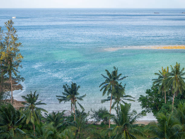 istock Sandy spit on Chaloklam beach on Koh Phangan island 1148078228
