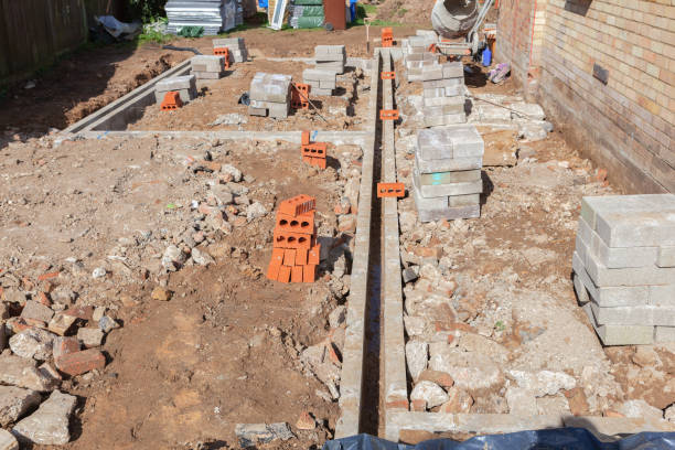 istock Foundation work of the house 1148078672