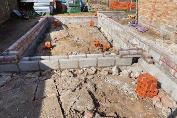 istock Foundation work of the house 1148078698