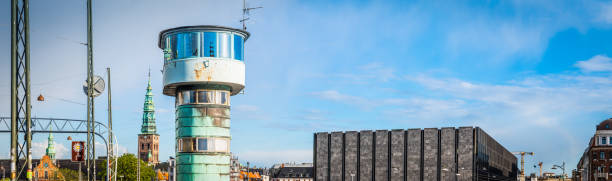 istock Copenhagen Knippelsbro iconic bridge tower overlooking harbour panorama Denmark 1148081133