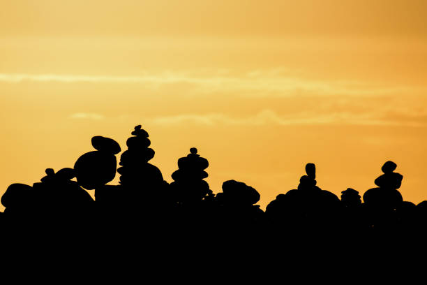 istock Stack of stones on the sea beach 1148087734