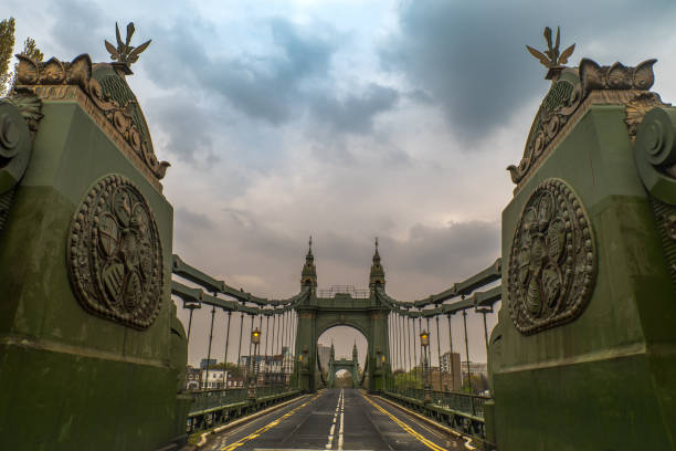 istock Hammersmith Bridge over the river Thames in London, England 1148093443