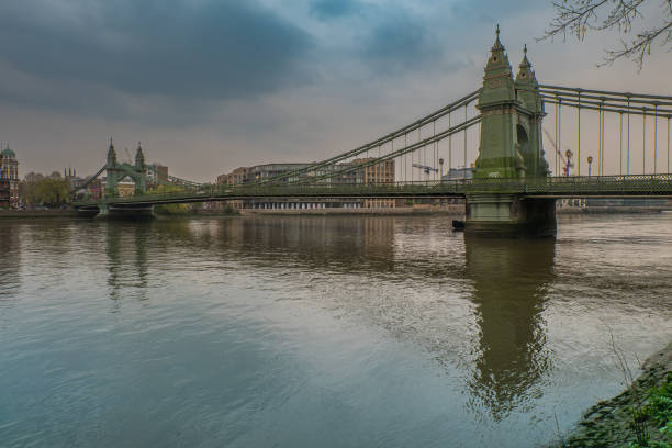 istock Hammersmith Bridge over the river Thames in London, England 1148093447
