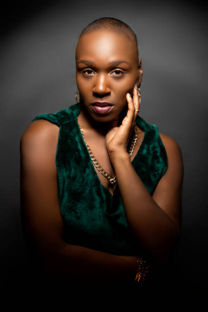 istock Fashion Model with Bald Hairstyle 1148094611