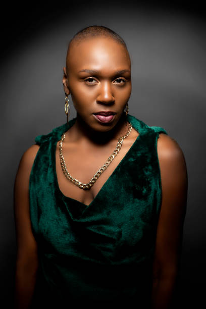 istock Fashion Model with Bald Hairstyle 1148094648