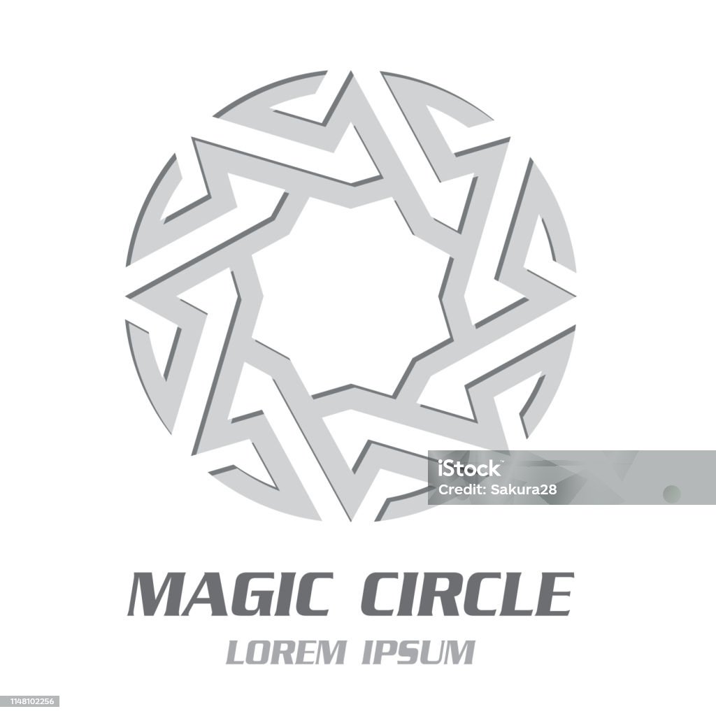 Simple Design Magic Symbol Modern Magic Symbol Emblem Vector Illustration Stock Illustration ...