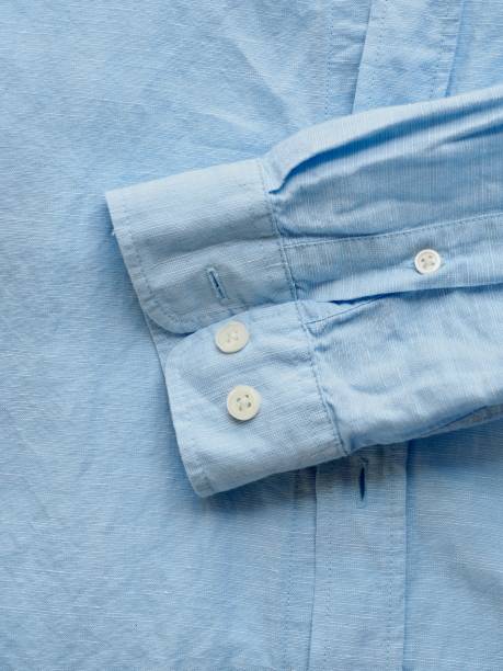 istock Blue linen shirt, summer clothing 1148103621