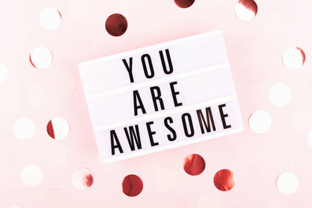 istock LED lamp with letter, motivation phrase 1148105386